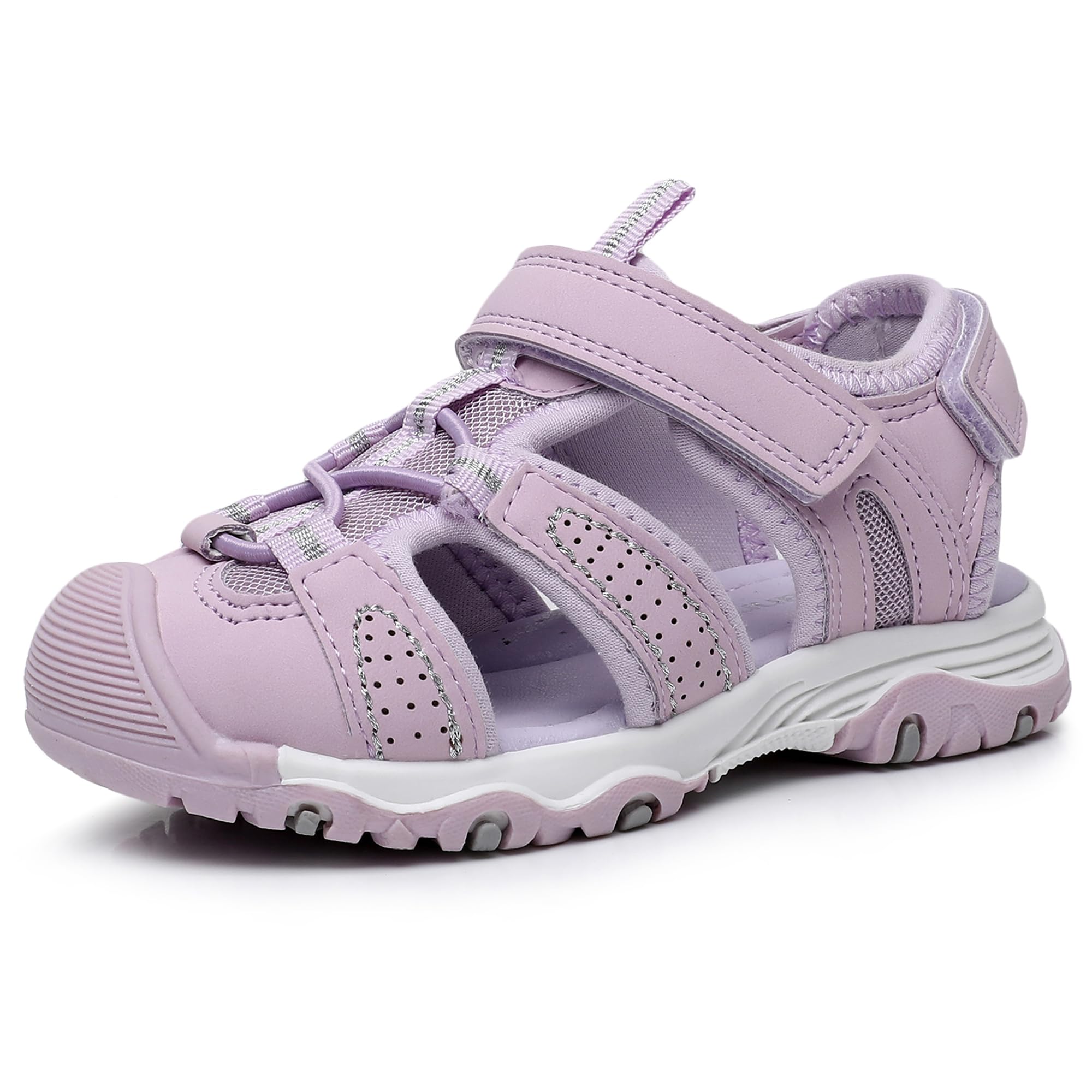 Ahannie Toddler Sandals Boys Girls Sandals – Kids Closed Toe Water Sport Outdoor Summer Beach Shoes with Hook Loop