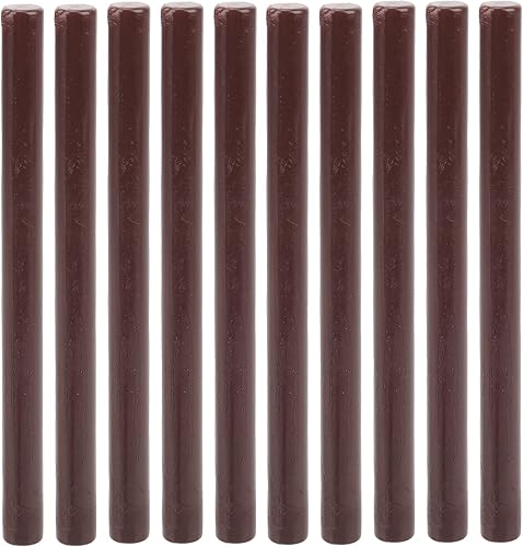 Miniatura 6 de ZJchao Barras de cera de sellado, 10 piezas de cera adhesiva para manualidades, laca redonda, sobres de sello pequeño, kit de cera, pistola de