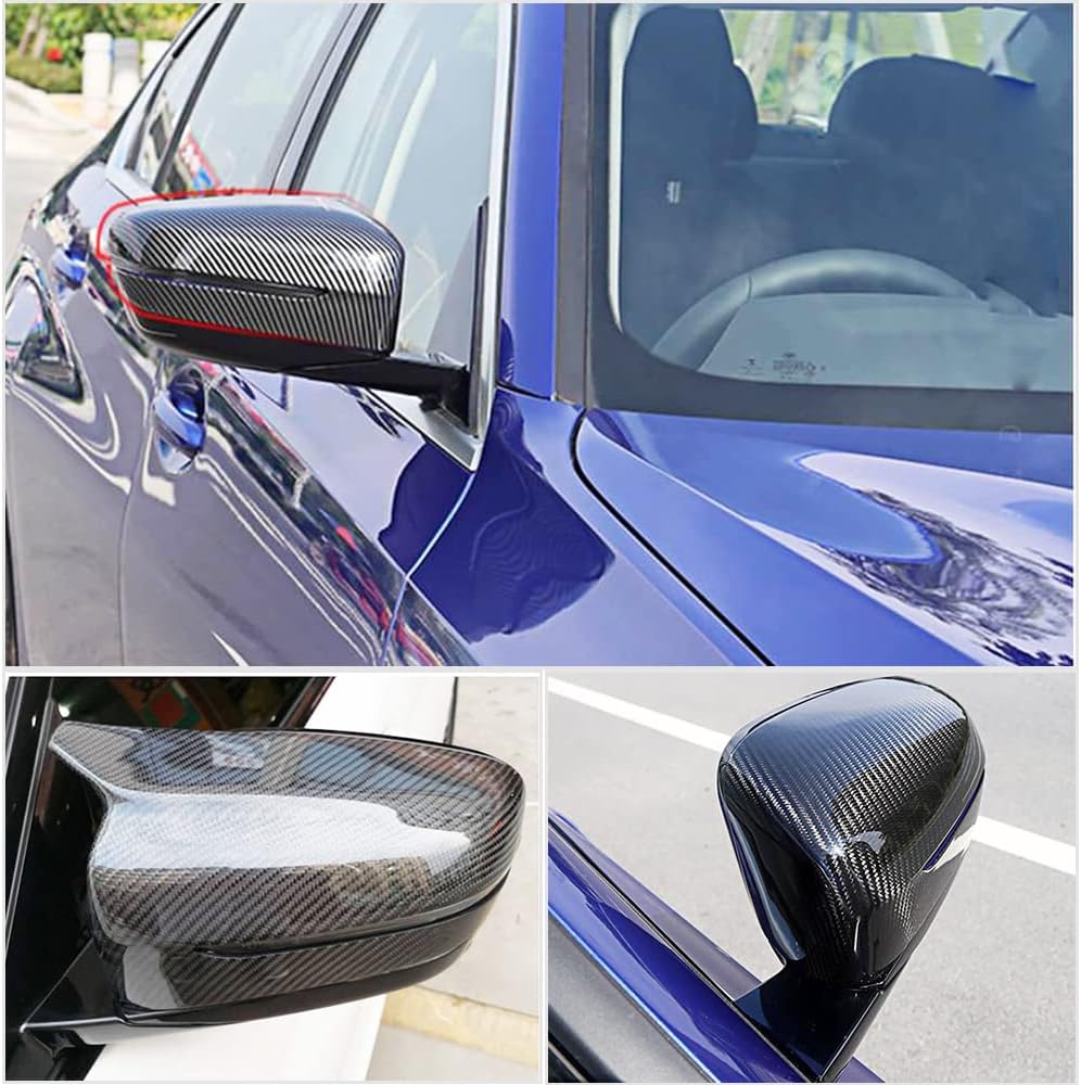 Carbon Fiber Mirror Covers Compatible With BMW 3 Series G20 G21 320i 330i 330e M340i Sedan&Wagon 2019-2021 Side Mirror Cover Caps 2PCS Factory Outlet (Style B)