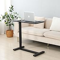 Vista 9 de Escritorio móvil de pie ajustable en altura – Mesa inclinable de 90° para colocar sobre la cama, escritorio para portátil de 30 pulgadas