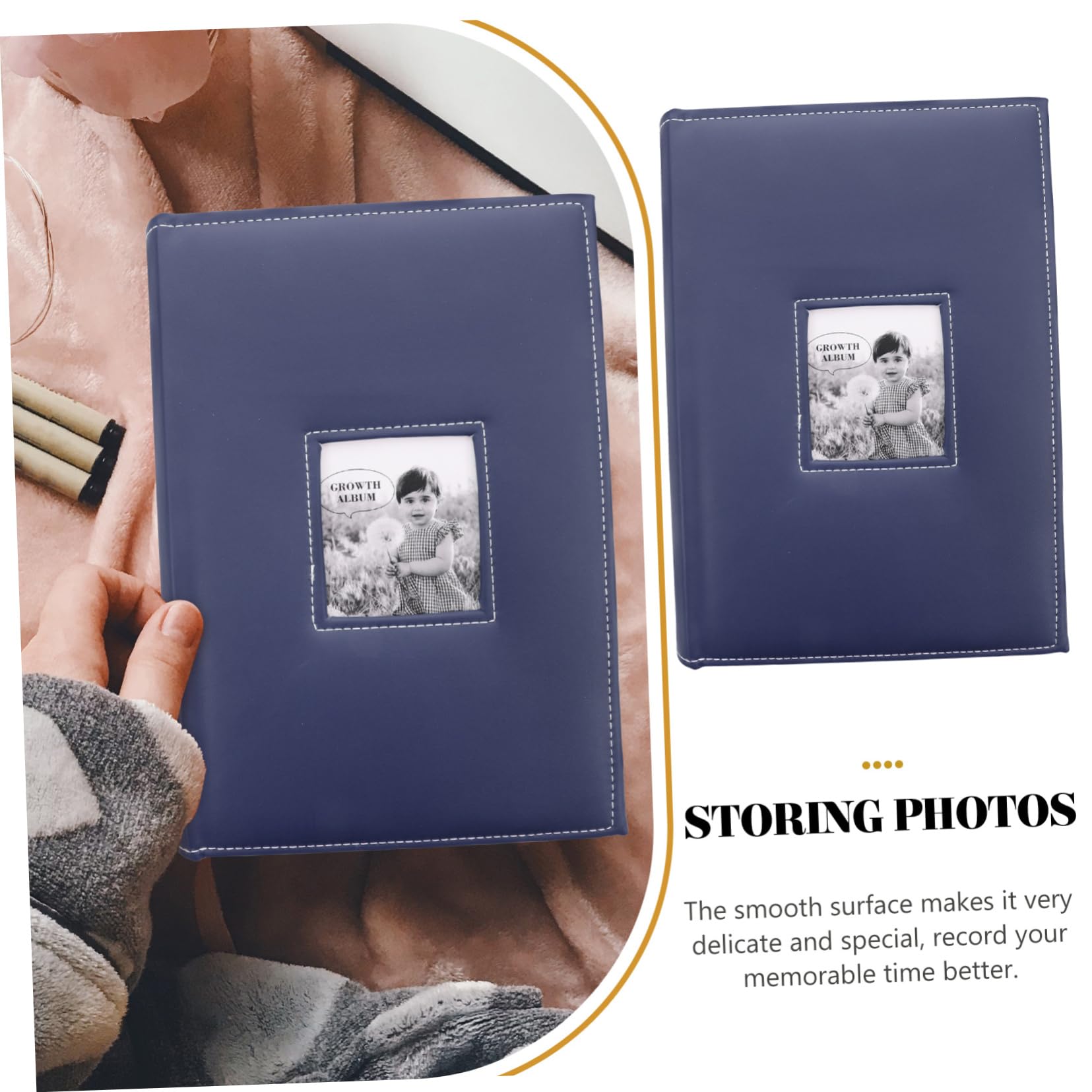 ORFOFE Pu Cover Für Großes Vintage-design Handgemachtes Familienalbum Für Hochzeiten Geburtstage Und Feiertage