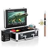 Underwater Fishing Camera Portable Video Fish Finder 9 inch LCD Monitor 1000TVL Waterproof Camera Underwater DVR Video Fish Cam 30m Cable 12pcs IR Infrared Lights for Ice, Boat and Lake Fishing
