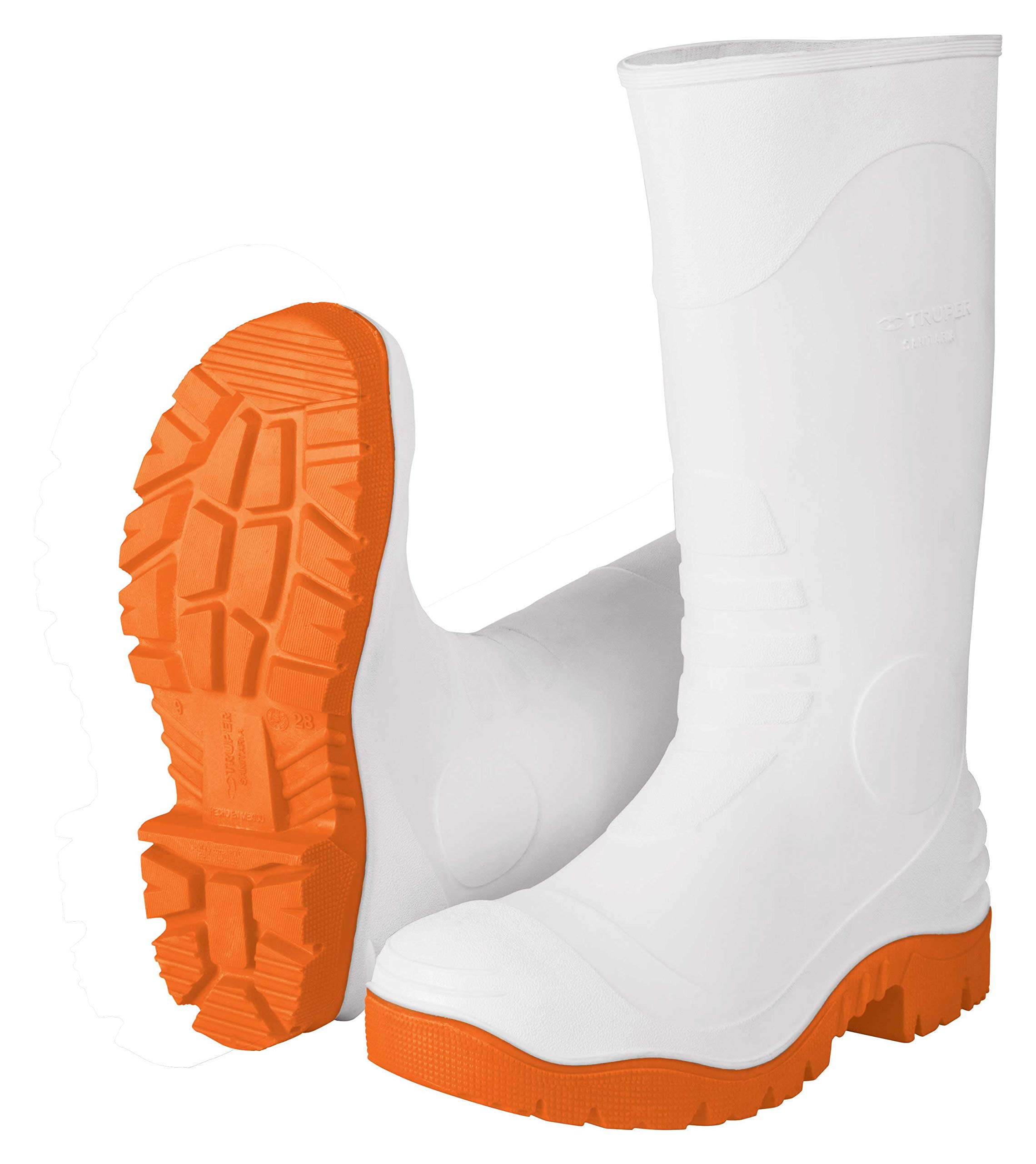 TRUPER BOT-26S White Rubber Work Boots. Size 8