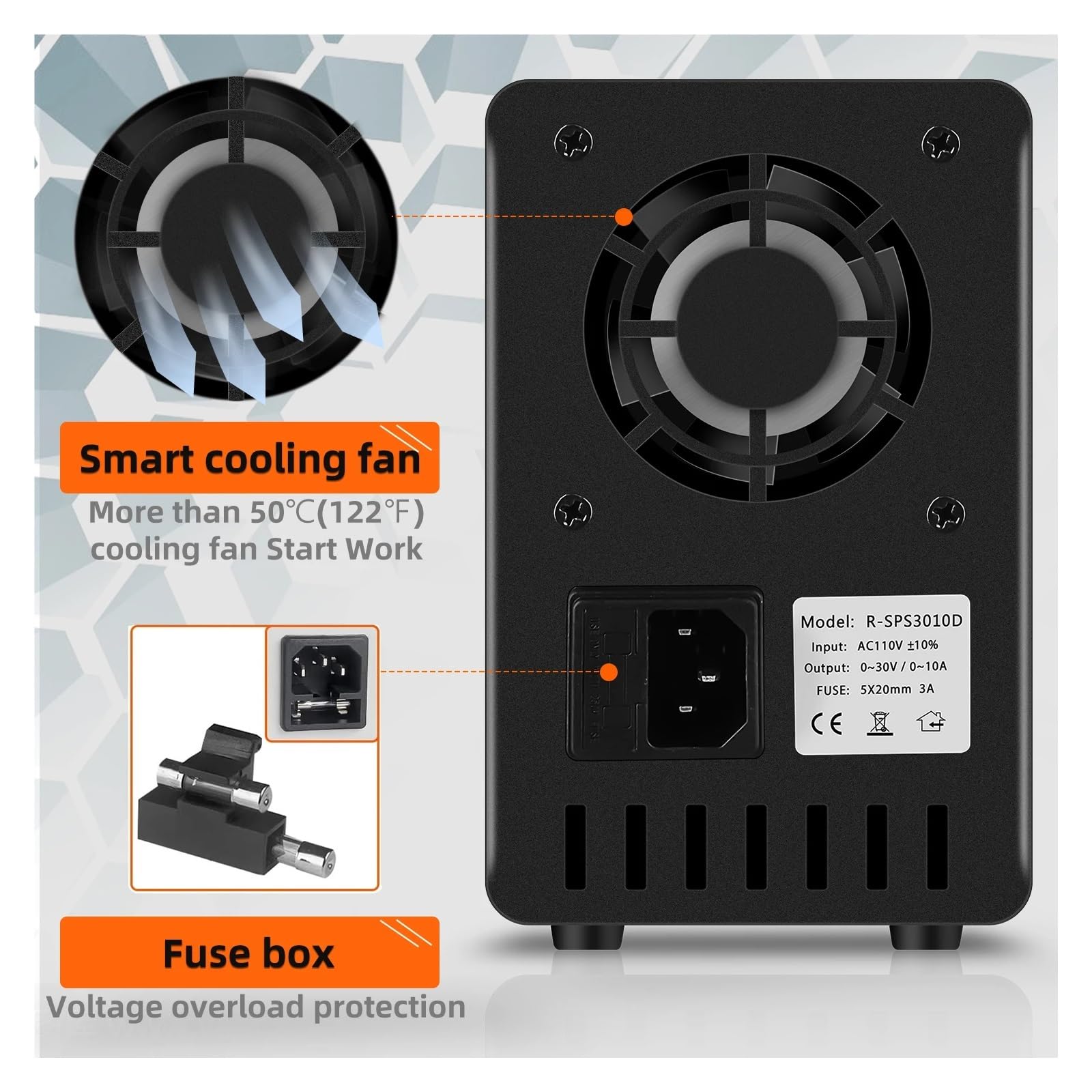 Zasilacz laboratoryjny z precyzyjnym 4-cyfrowym wyświetlaczem LED, 30 V, 10 A, 12 V, 24 V, stabilizator napięcia LCD, źródło przełączające, regulowany regulator do napraw w laboratoriach, pracach el