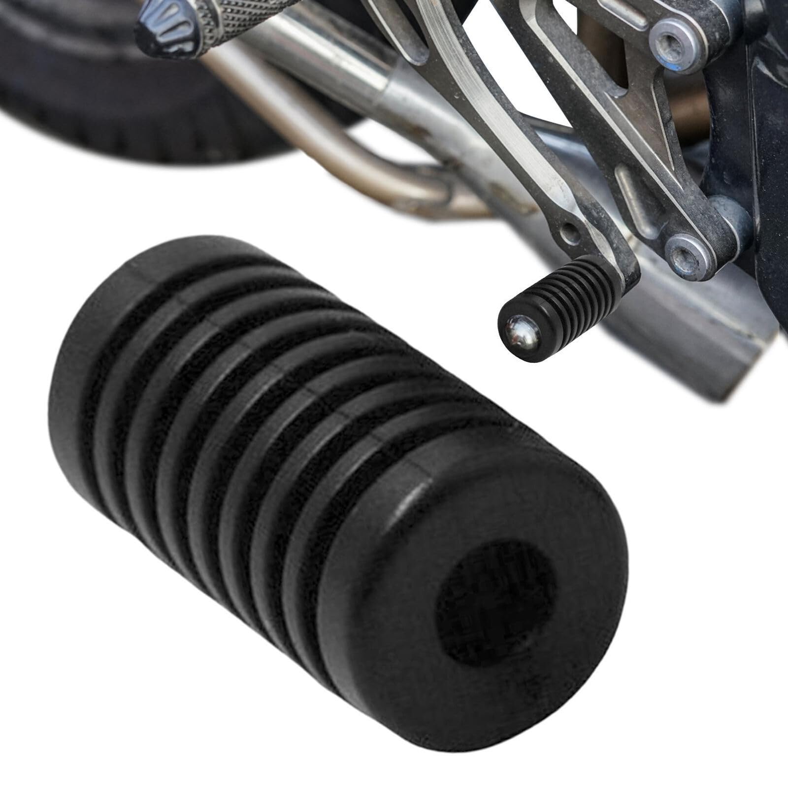 1 Pair Gear Shifter Lever Shift Pedal Kick Foot Pegs Cover Pad - Foto 7