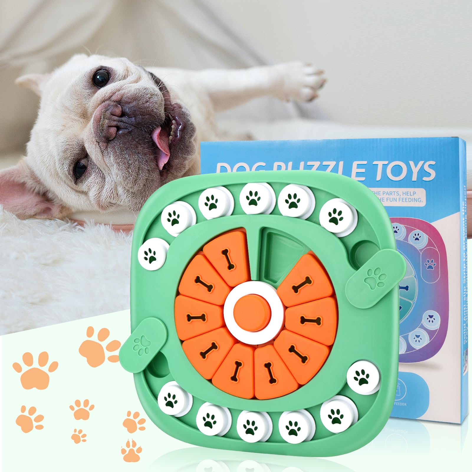 AVOAR Giocattoli per cani per noia e stimolante, giocattoli stimolanti mentalmente per cani, giocattoli puzzle per cani di grandi dimensioni, puzzle per cani intelligenti, giocattoli per cani