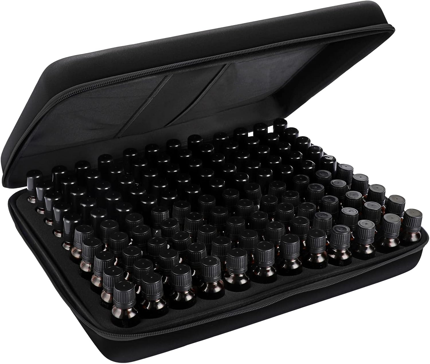 Hipiwe 120 Bottle EVA Essential Oil Storage Carrying Case Hard Shell Exterior Essential Oils Organizer Holder Traveling Bag with Foam Insert, Holds 5ml 10ml 15ml Essential Oils