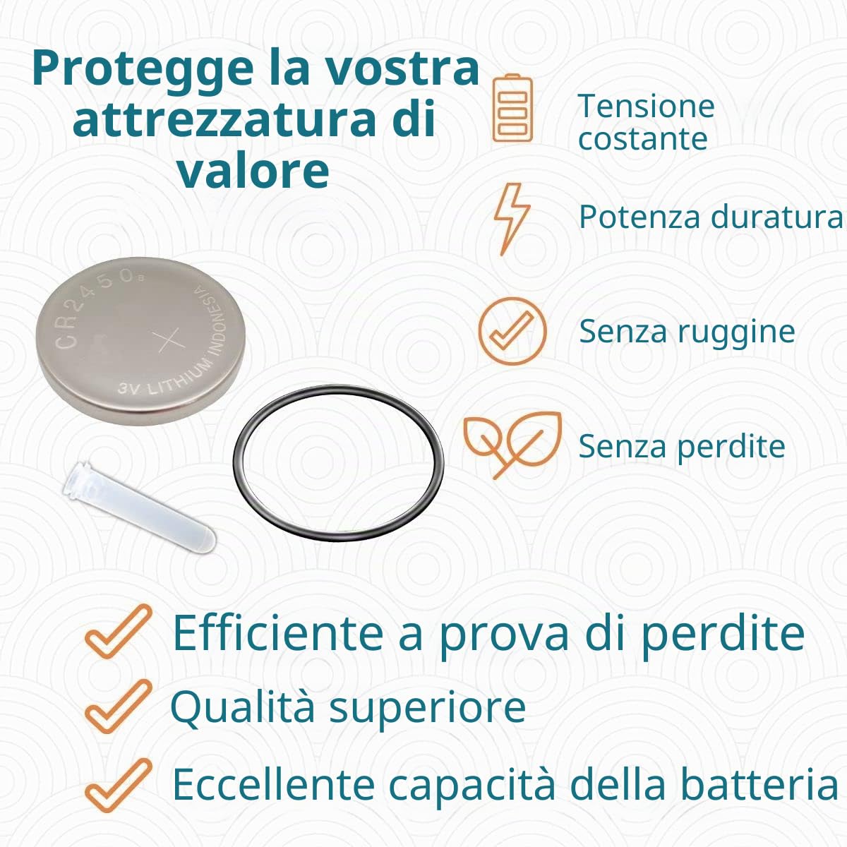 KIT BATTERIA PER Cressi Orologio Subacqueo Computer Goa, Neon, Nepto, Cartesio O-Ring + Grasso Silicone + Batteria