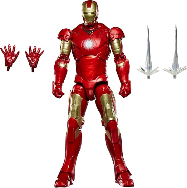 Hasbro Marvel Legends Series - Armatura Mark III di Iron Man, action figure collezionabile ispirata al film di Iron Man da 15 cm - 1