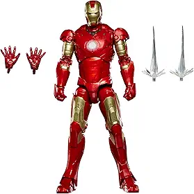 Marvel Legends Series, Iron Man Mark III, figura colecionável em escala de 15 cm, inspirada no filme Homem de Ferro