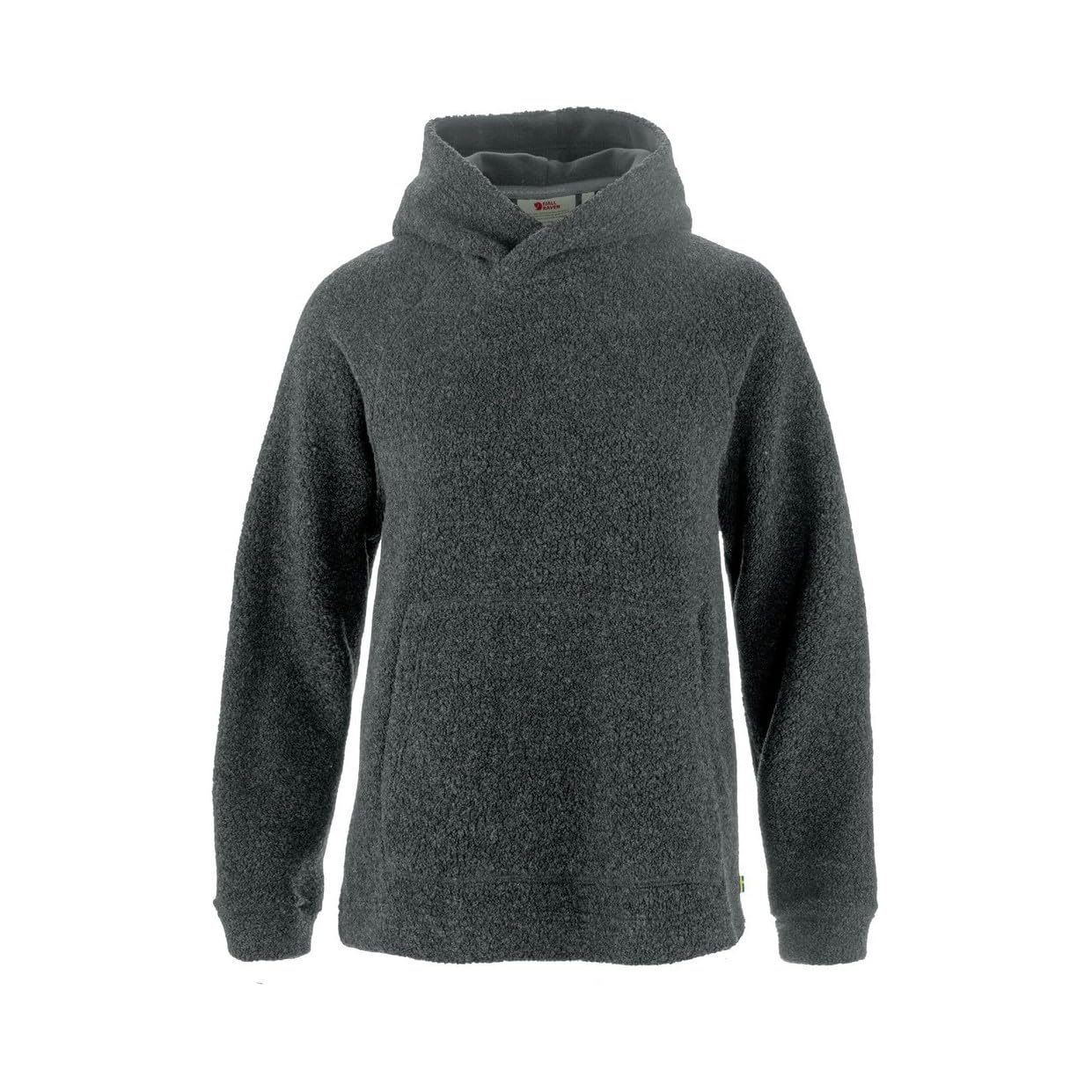 Chaqueta Fjällräven Kaitum Hoodie W para mujer en lana térmica con capucha color gris 8
