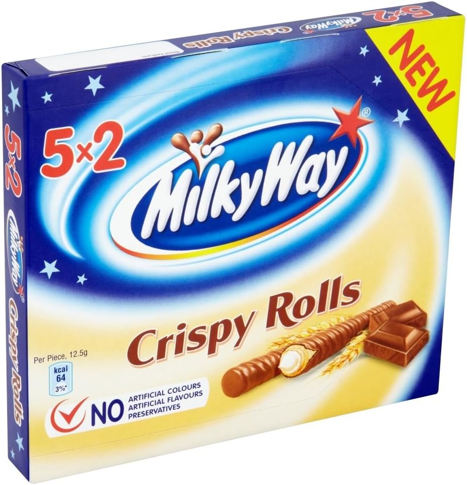 13 X MILKY WAY CRISPY ROLLS 5PK 125G | 13 PACK BUNDLE