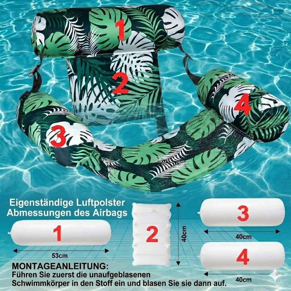 X2 Luftmatratze Pool. Luftmatratze Wasser Aufblasbare. Robuste Schwimmhilfen Für Erwachsene, Ideal Für Partys, Sommer, Strand, See Und Wasserspaß.