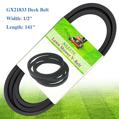 Miniatura 2 de GX21833 - Cinturón de cubierta de 12 x 141 pulgadas para John Deere D140, D155, D160, E140, E150, E160, E170, S140, S160, S170, LA140, LA145 con