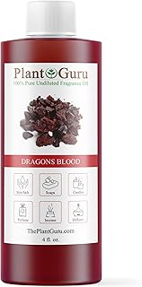 Dragons Blood Fragrance Oil 4 fl. oz. Scented Oil for DIY Soap Making, Candles, Bath Bombs, Body Butters. Used in Aromatherapy Diffusers, Burners and Warmers. Great Addition to Lotions and Creams.