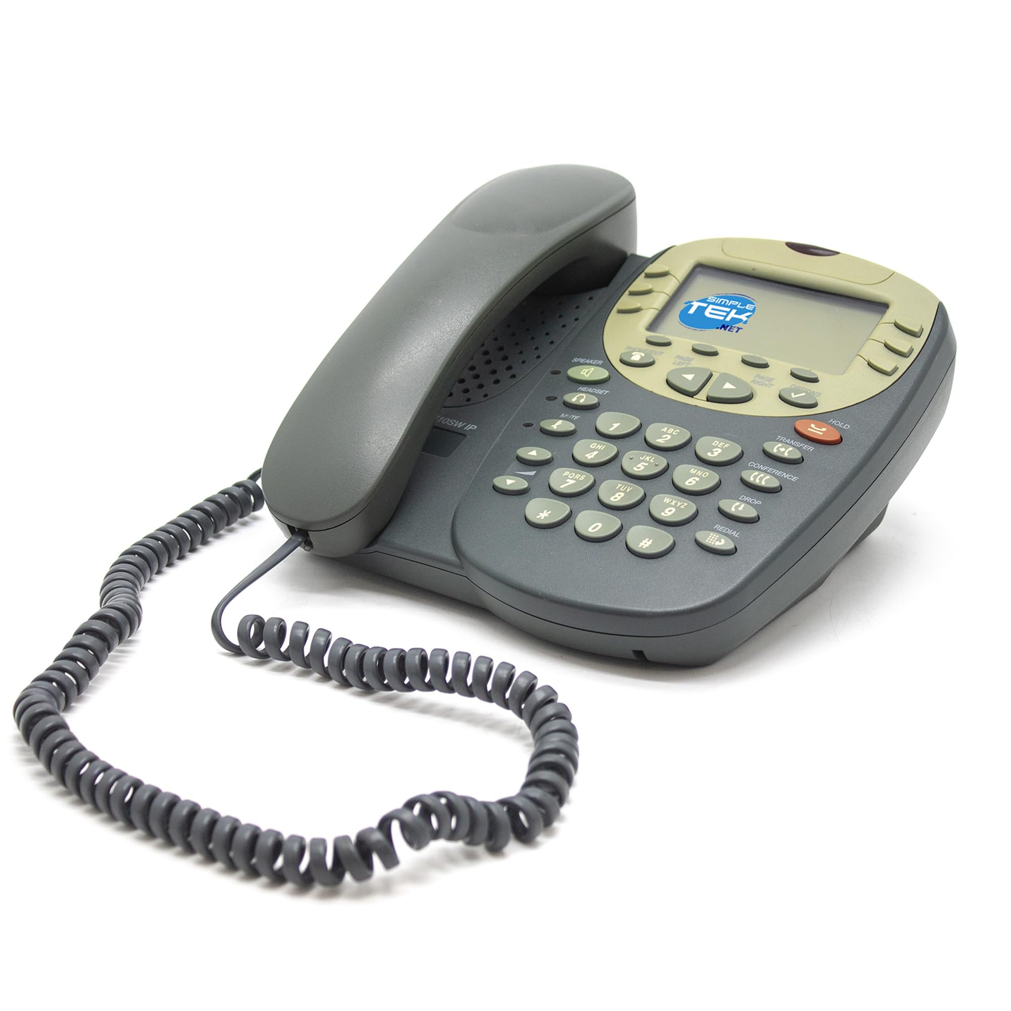 SIMPLETEK - Telefono IP Fisso 4610SW PoE VoIP per Aziende, Ufficio e Call Center, Vivavoce, Conferenze, Alimentatore incluso (Ricondizionato)