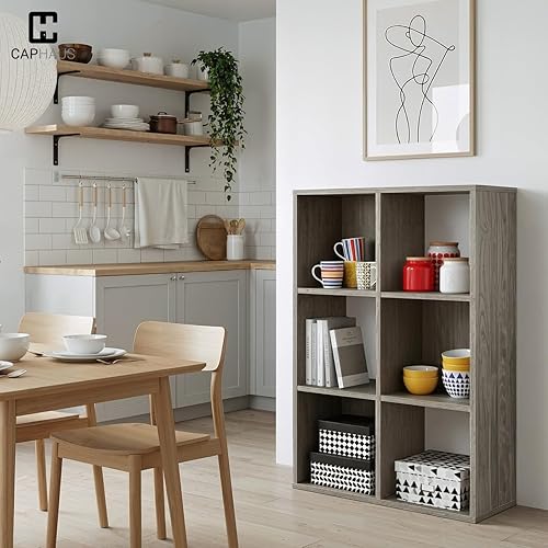 Miniatura 17 de Fencer Wire Estante organizador de almacenamiento de cubos de 11 pulgadas con parte posterior, con borde exterior, divisor de estantes de gris