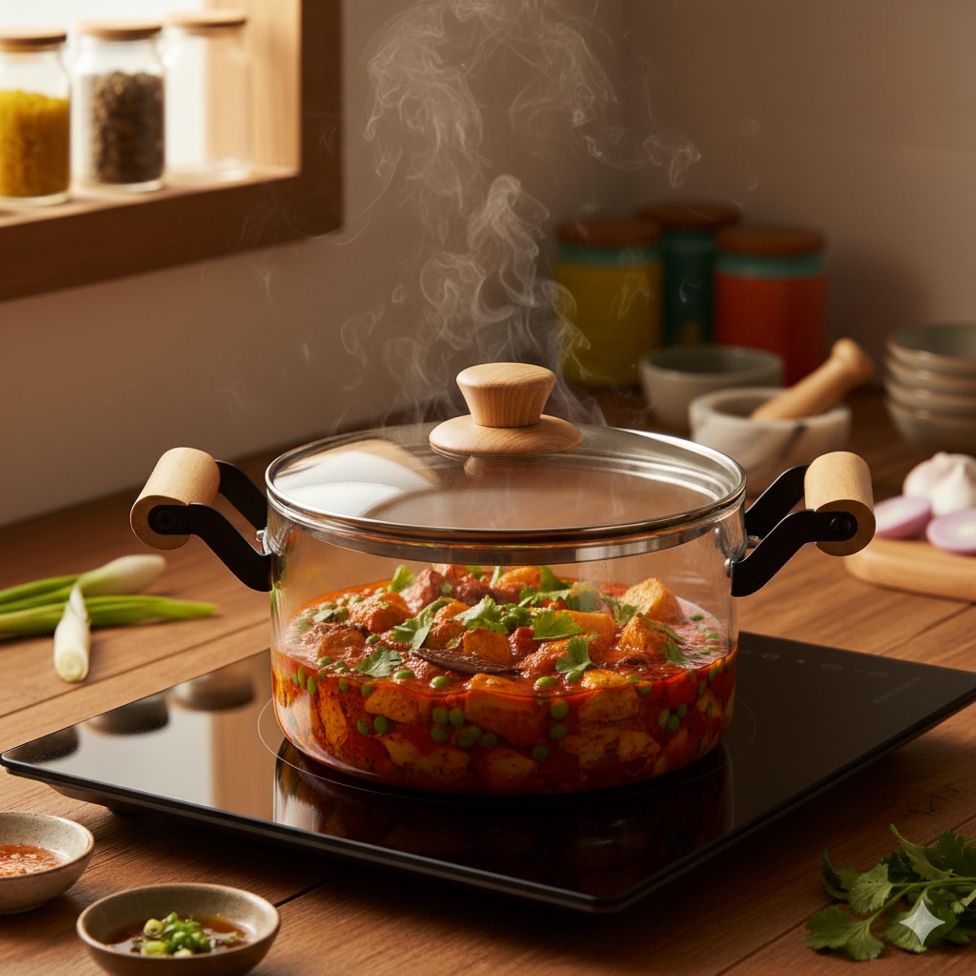The Better Home Zeno Borosilicate Pot - 2.3L Glass Cookware -11 The Better Home Zeno Borosilicate Pot - 2.3L Glass Cookware -11