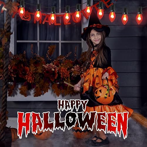 Miniatura 4 de Bombilla de llama parpadeante transparente C7, bombilla en forma de llama que baila con un brillo parpadeante, 1 W, bombillas de candelabro de llama