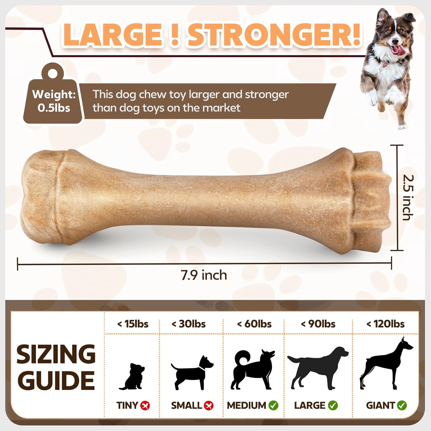 Perros Grandes Juguetes Super Resistentes Para Perros PUPTILY