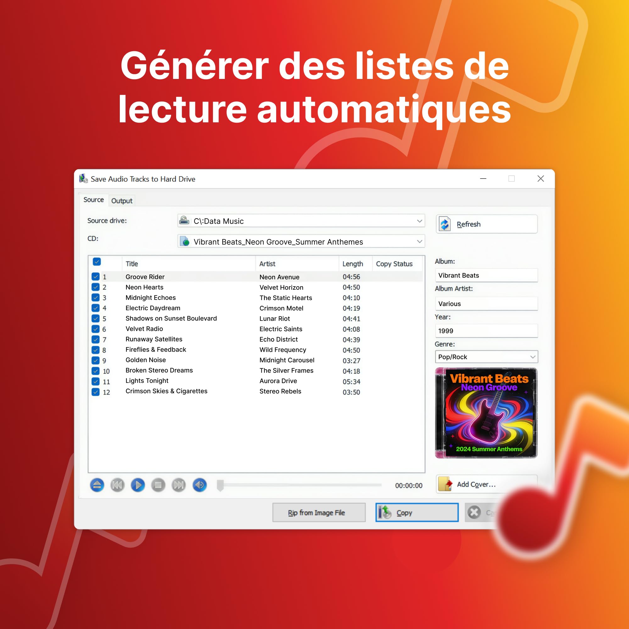Nero CD Ripper Logiciel | Convertisseur CD audio en MP3, FLAC, AAC, WAV | Numériser musique avec Gracenote® | Technologie Burning ROM | Licence à vie | 1 PC | Windows 11/10/8/7