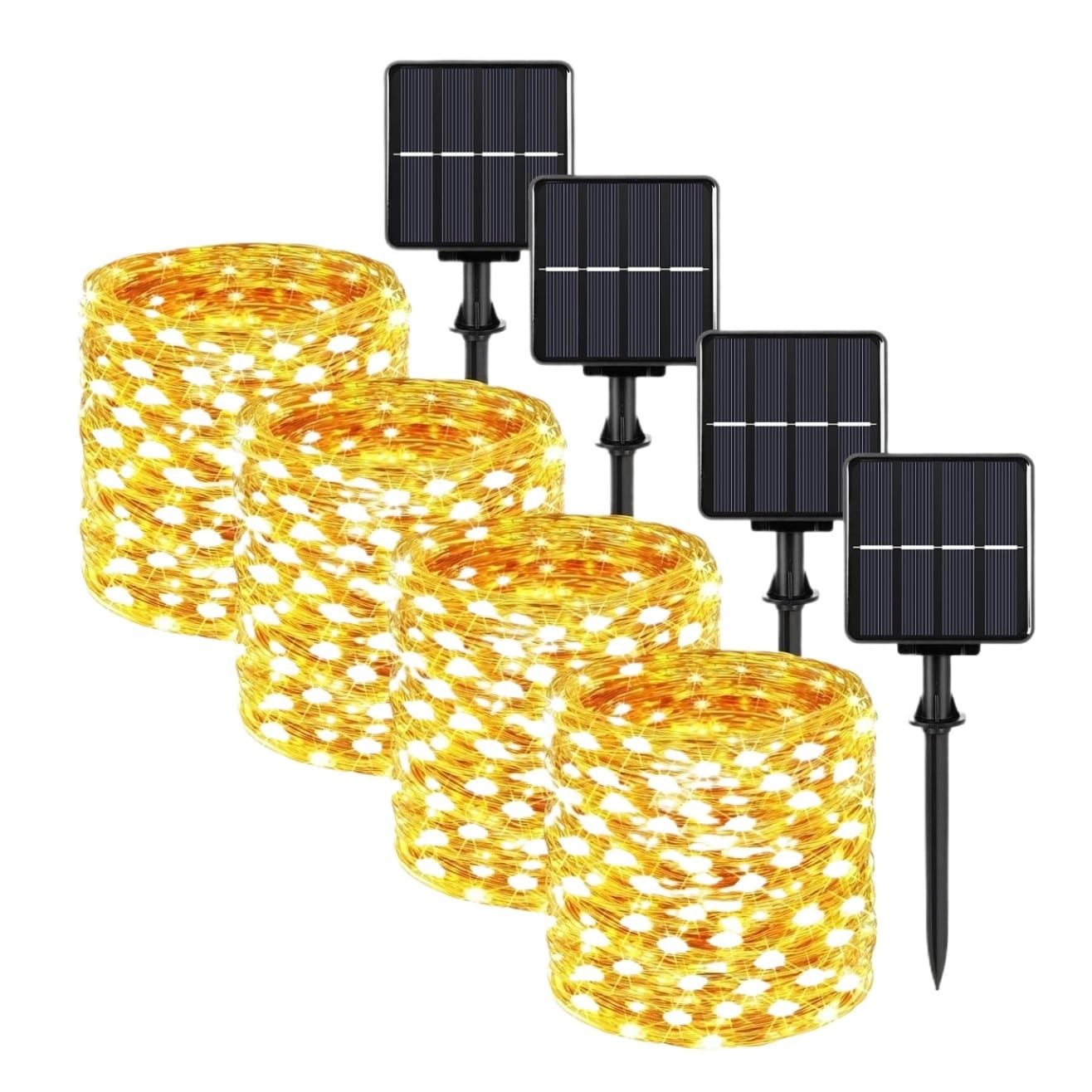 DANNMPX Solar Lights Solar Fairy String Lights 72FT 200 LED Outdoor Twinkle Waterproof Outdoor Decorations