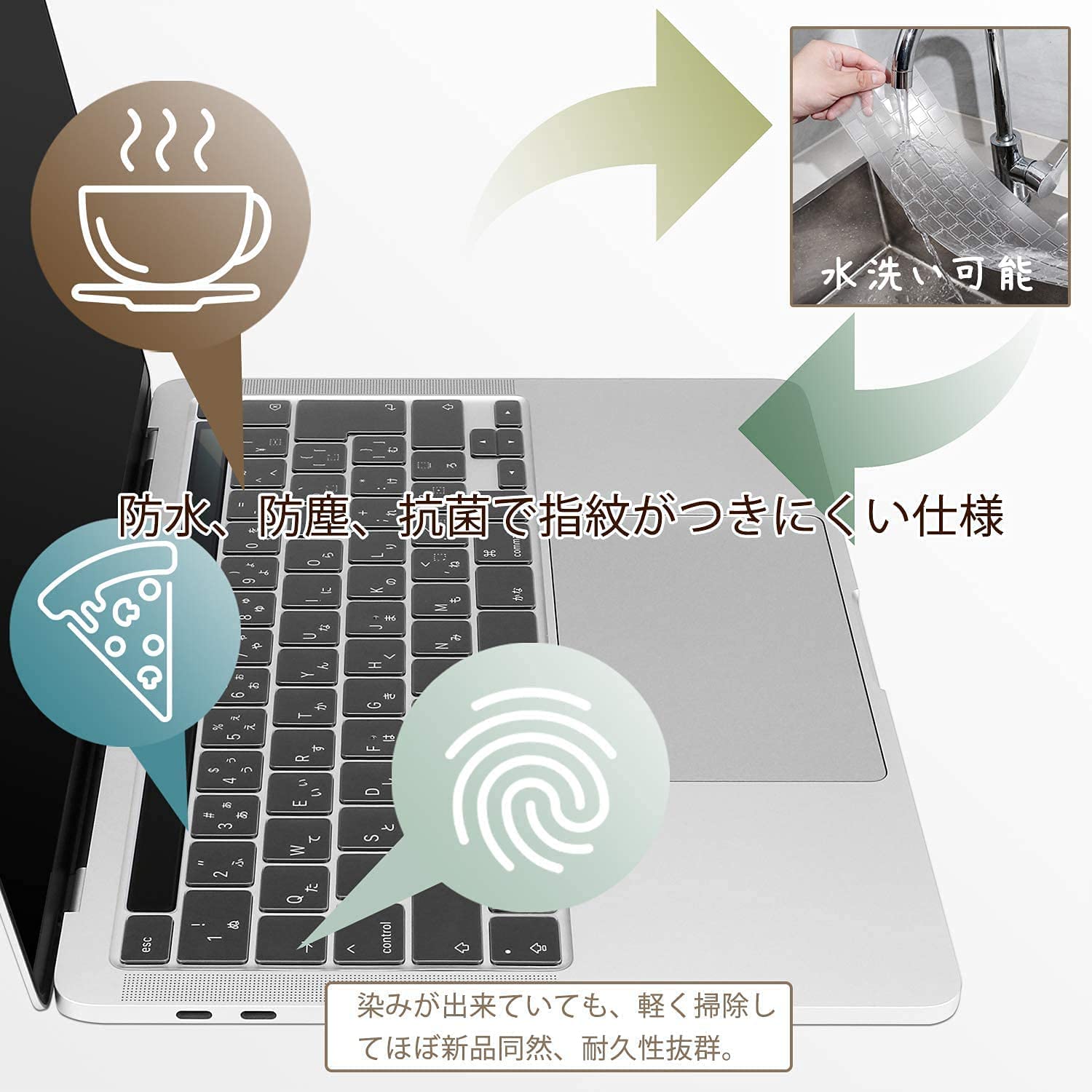 Amazon.co.jp: 【2022 M2チップ】MacBook Pro 13 キーボードカバー