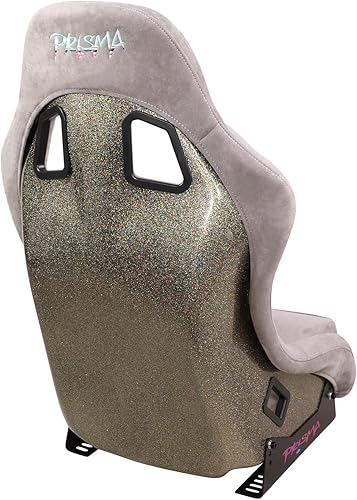 Vista 75 de NRG Innovations NRG-FRP-303RD-ULTRA Asiento universal de carreras con respaldo fijo con adaptadores de montaje lateral para arneses de 6 puntos