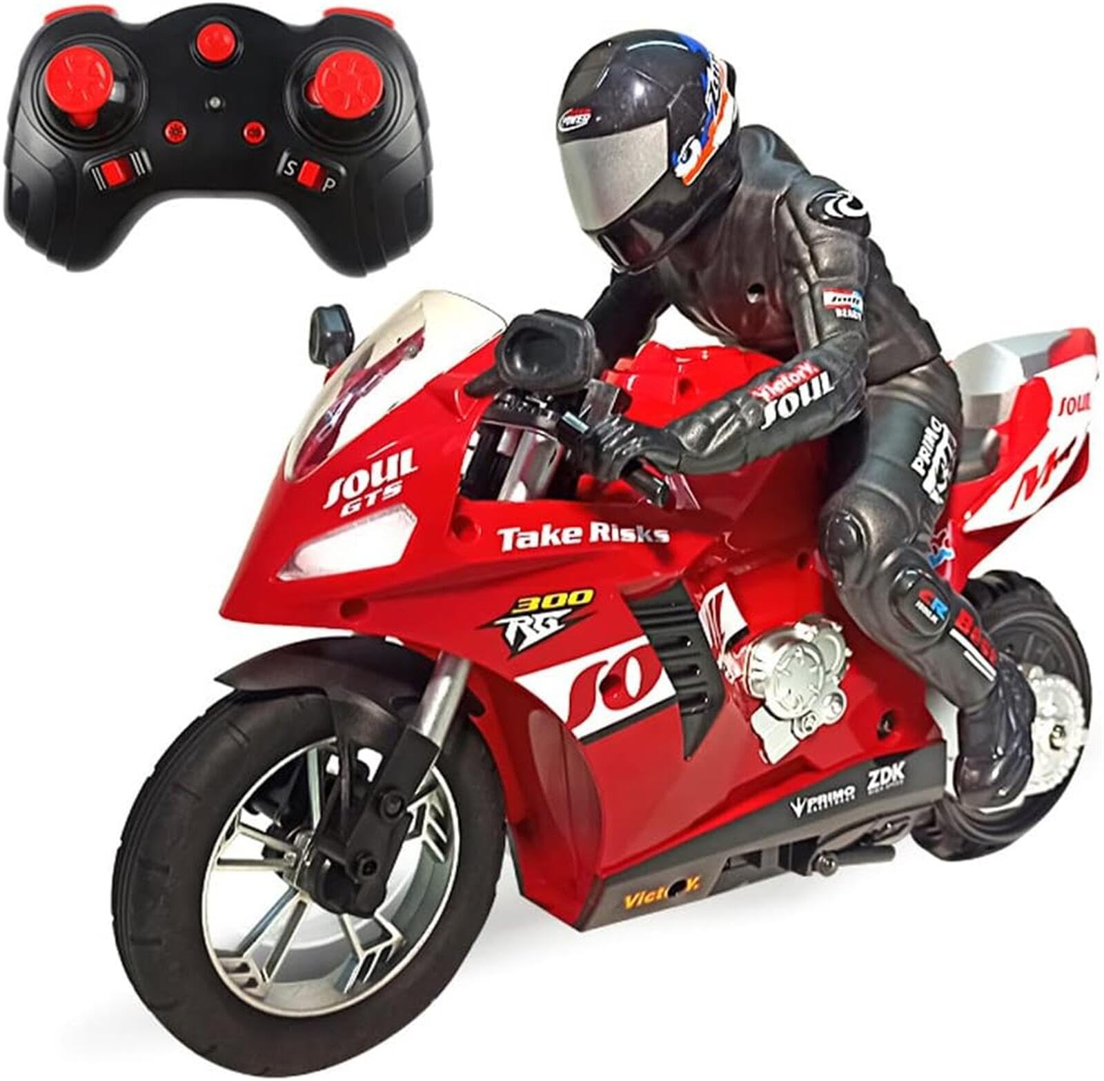 Amazon | ラジコンバイク ラジコンカー RC 2.4GHz 1/6 スタントバイク