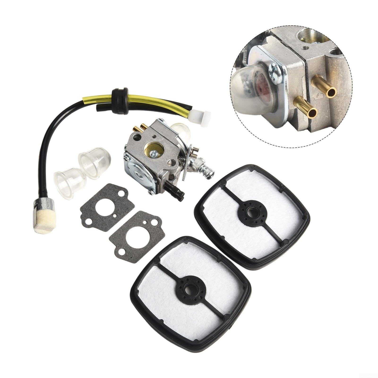 RichVibe Kit carburatore per decespugliatore Echo SRM-2100 SRM-1501 SRM-2501 SRM-3605 SRM-2100SB SRM-2305 SRM-3100S SRM-3110 SRM-3400