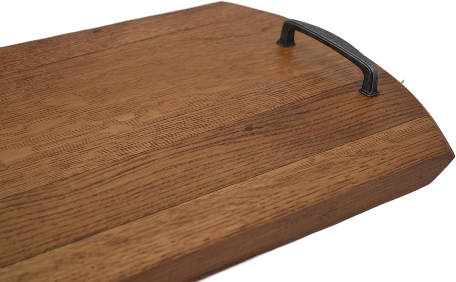 Handmade Oak Bourbon Whiskey Barrel Lid Serving Tray - Rustic Farmhouse- Wedding Gift