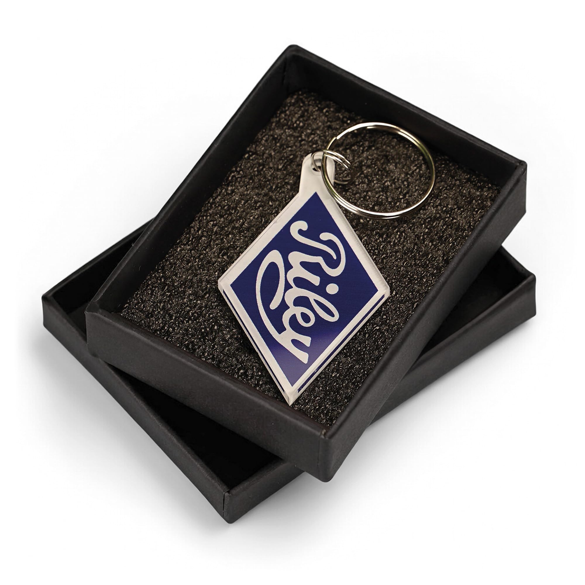 British Motor Heritage Unisex Clear Riley Motor Keyring Classic British Car Keychain Official Licenced Product (Gift Box Packaging)