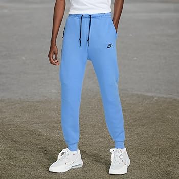 pantalon nike tech azul claro