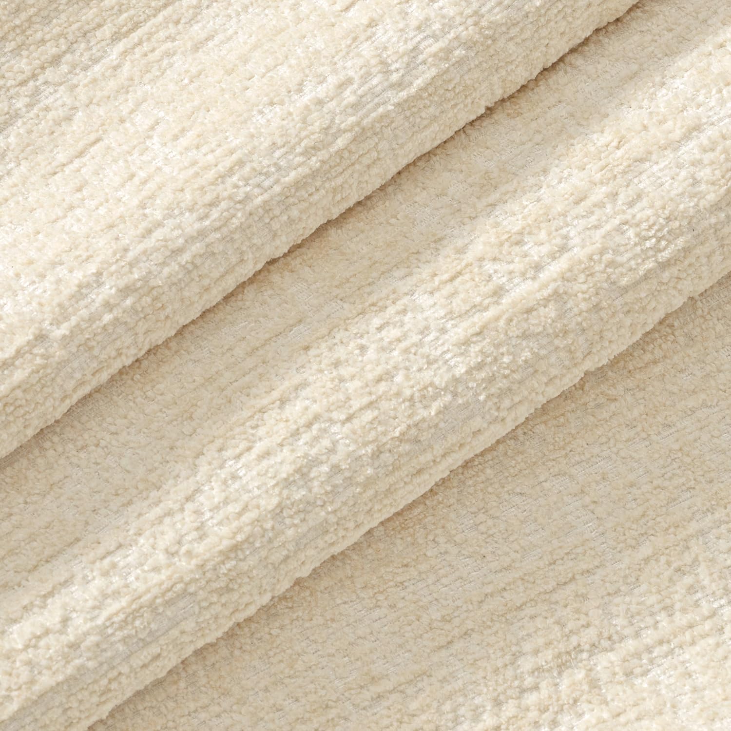 MIULEE Decorative Throw Pillow Covers 18x18 Pack of 2 Beige Couch Pillow Covers Soft Cozy Textured Chenille Pillowcases for Home Decor Sofa Living Room Cushion Bedroom — view 2