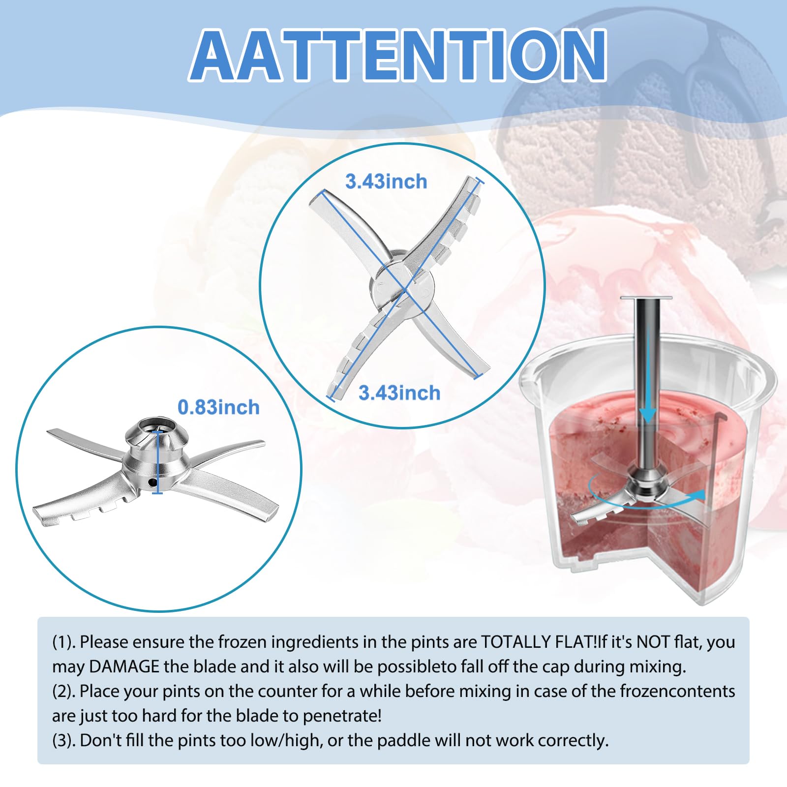 Ninja Creami blade assembly cleaning diagram