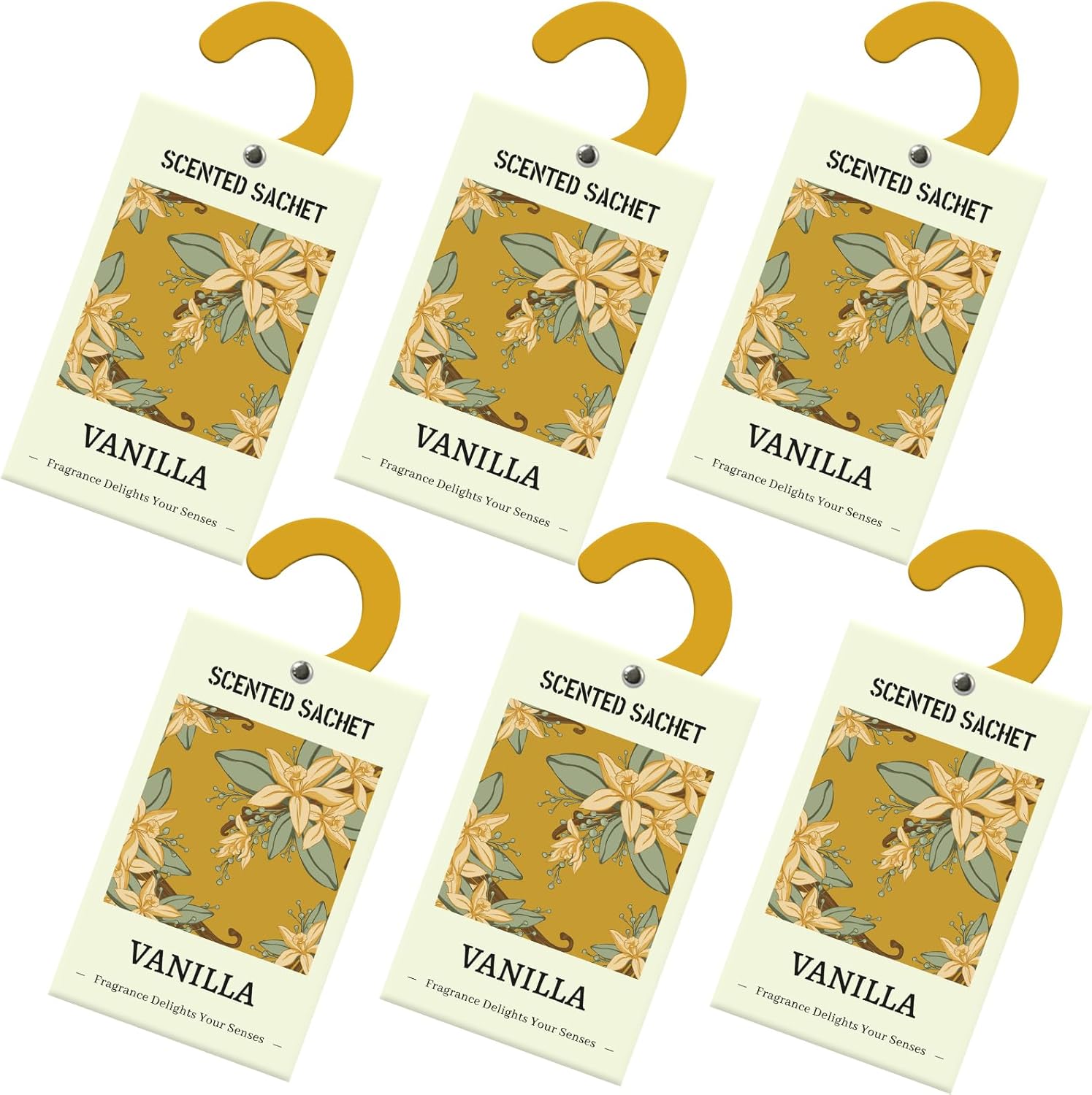 SCENTORINI Vanilla Scented Sachets, Fragrance Sachets for Drawers