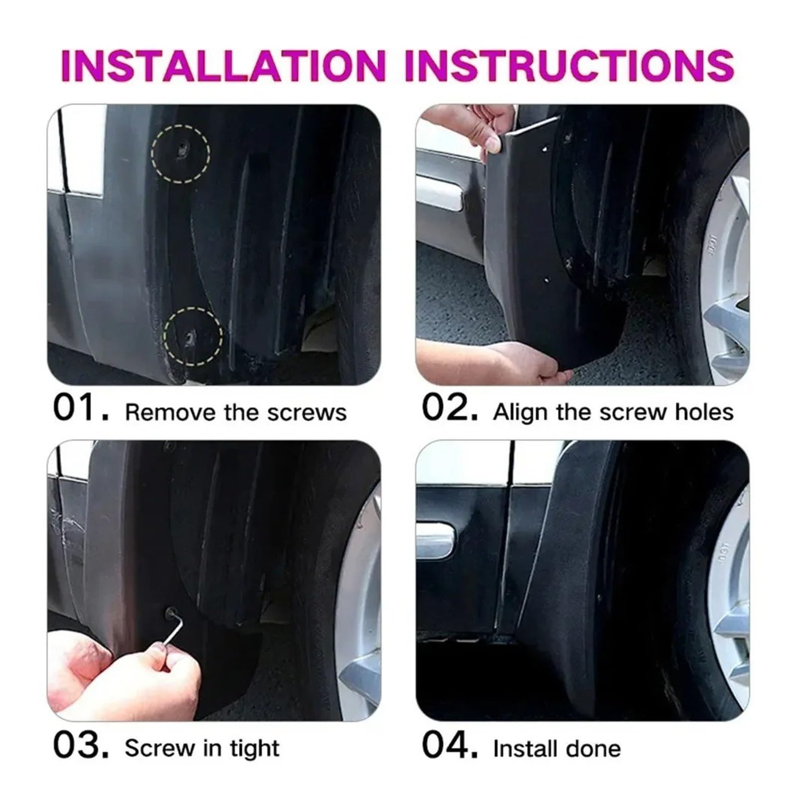 Faldillas para Coche para BMW para Mini para Clubman R55 R56 2010-2022 Guardabarros Accesorios Coche