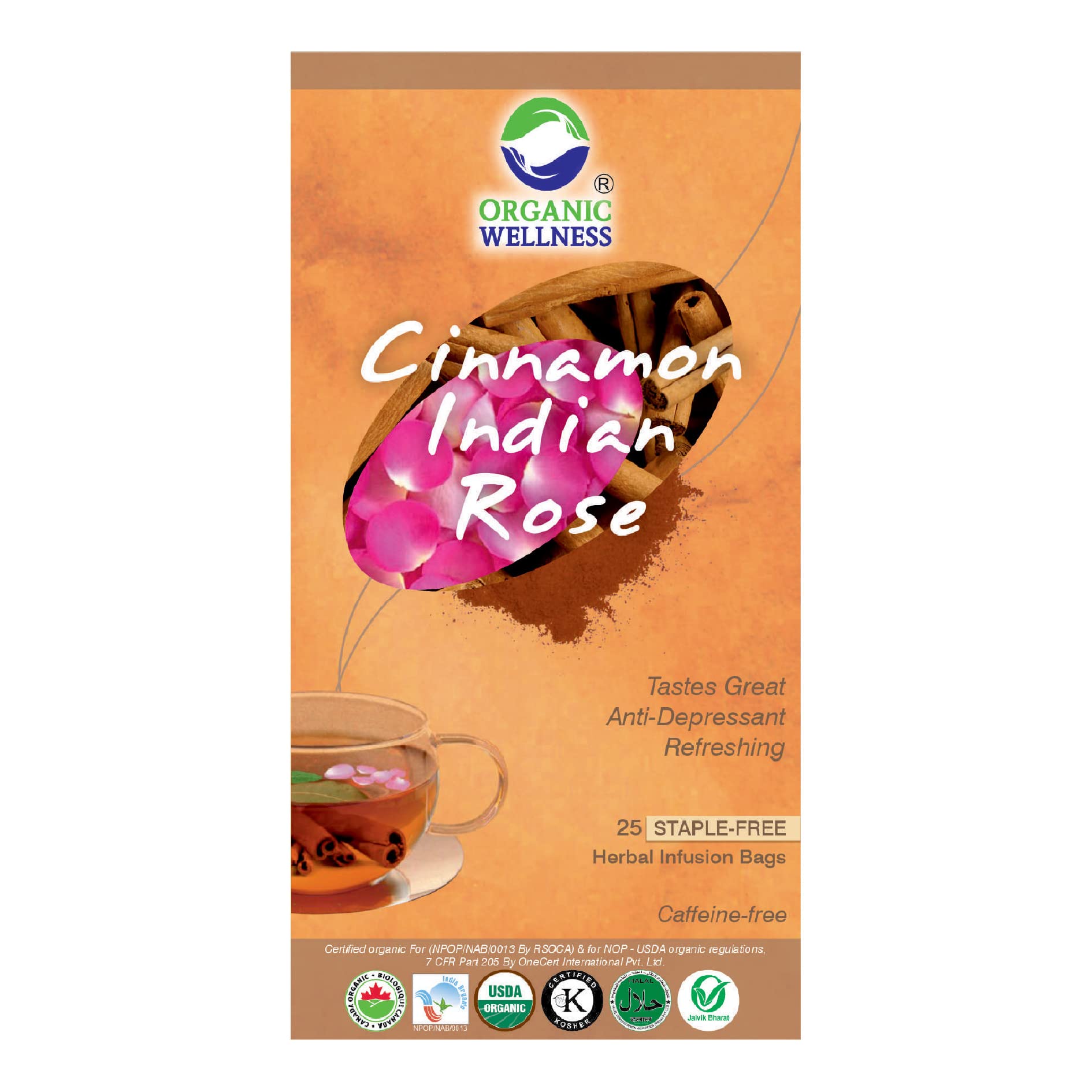 Cinnamon Indian Rose, 25 Teabags