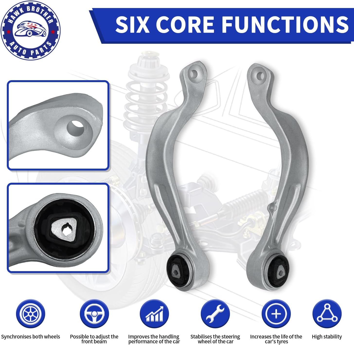 12 PCS Suspension Kit Front Control Arm Ball Joints Tie Rod Sway Bar Links Replacement For 2006-2010 BMW E60 525xi 528xi 530xi 535xi 528i xDrive 535i xDrive