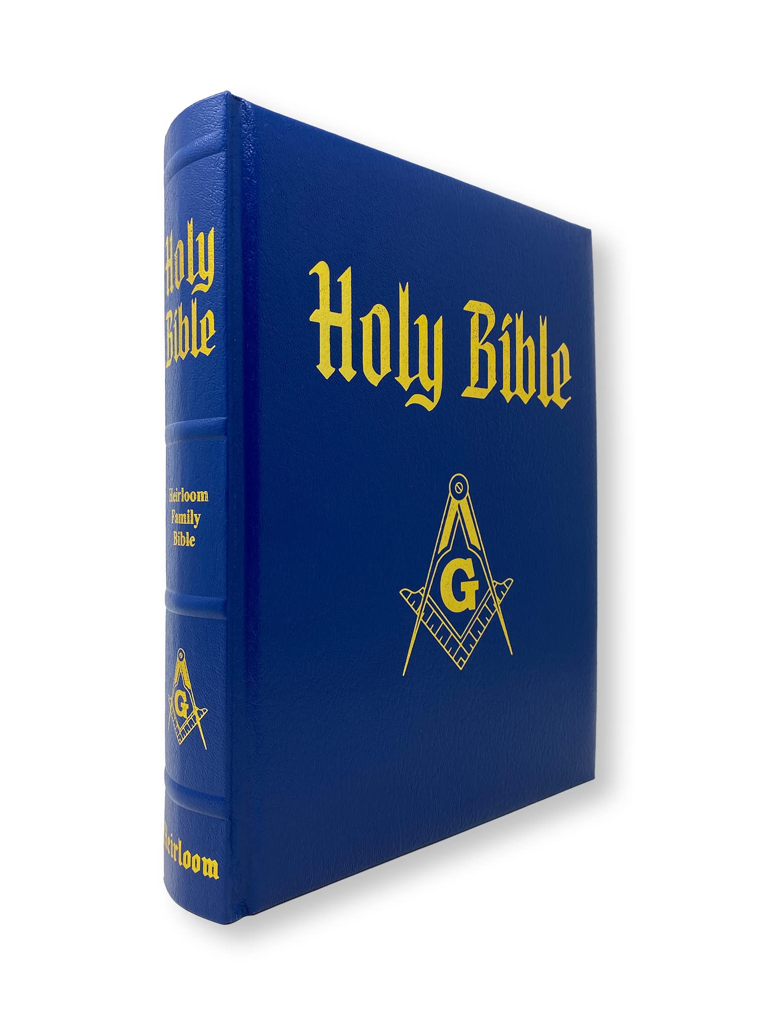 Masonic Heirloom Family Bible KJV Blue Imitaition Leather