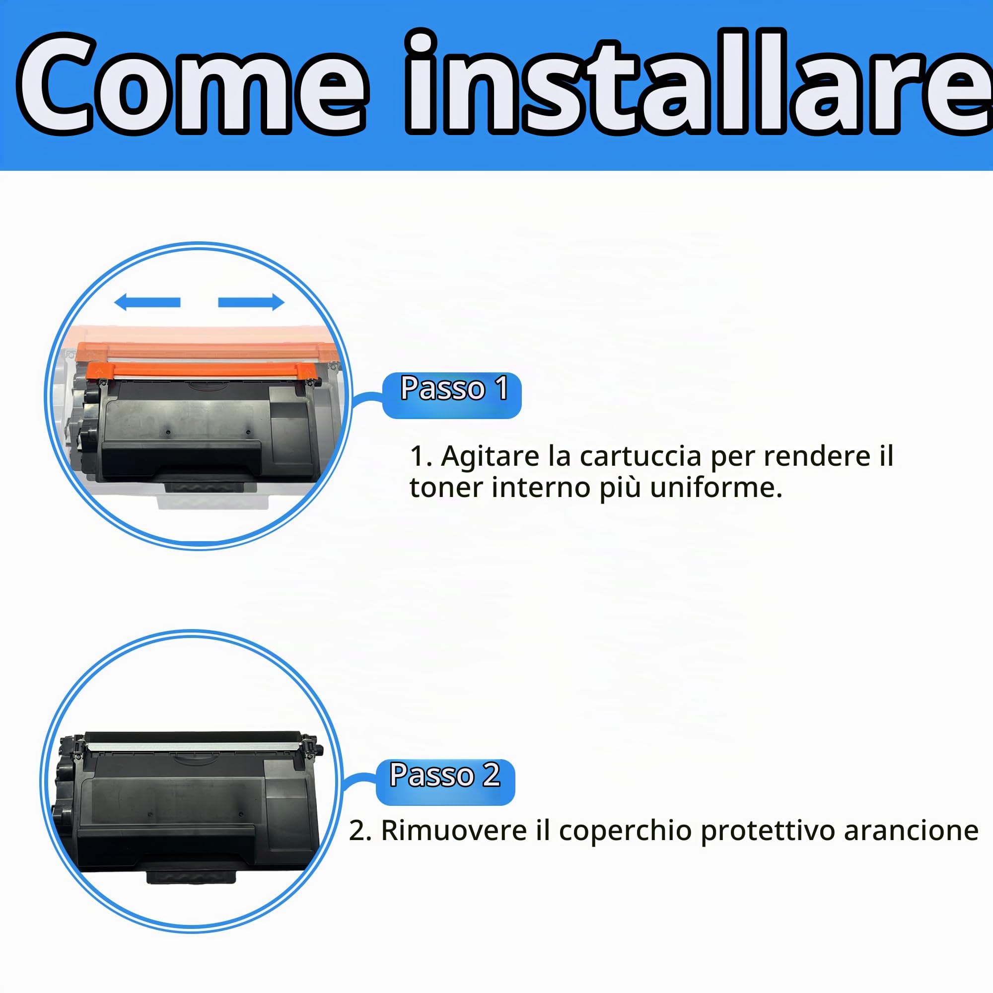 LCL Cartucce di Toner Compatibile TN3480 TN3430 TN-3480 TN-3430 8000 Pagine (3 Nero) Sostituzione per Brother HL-L5000D HL-L5100DN HL-L5200DW HL-L5200DWT HL-L6200DW HL-L6200DWT HL-L6250DW HL-L6300DW
