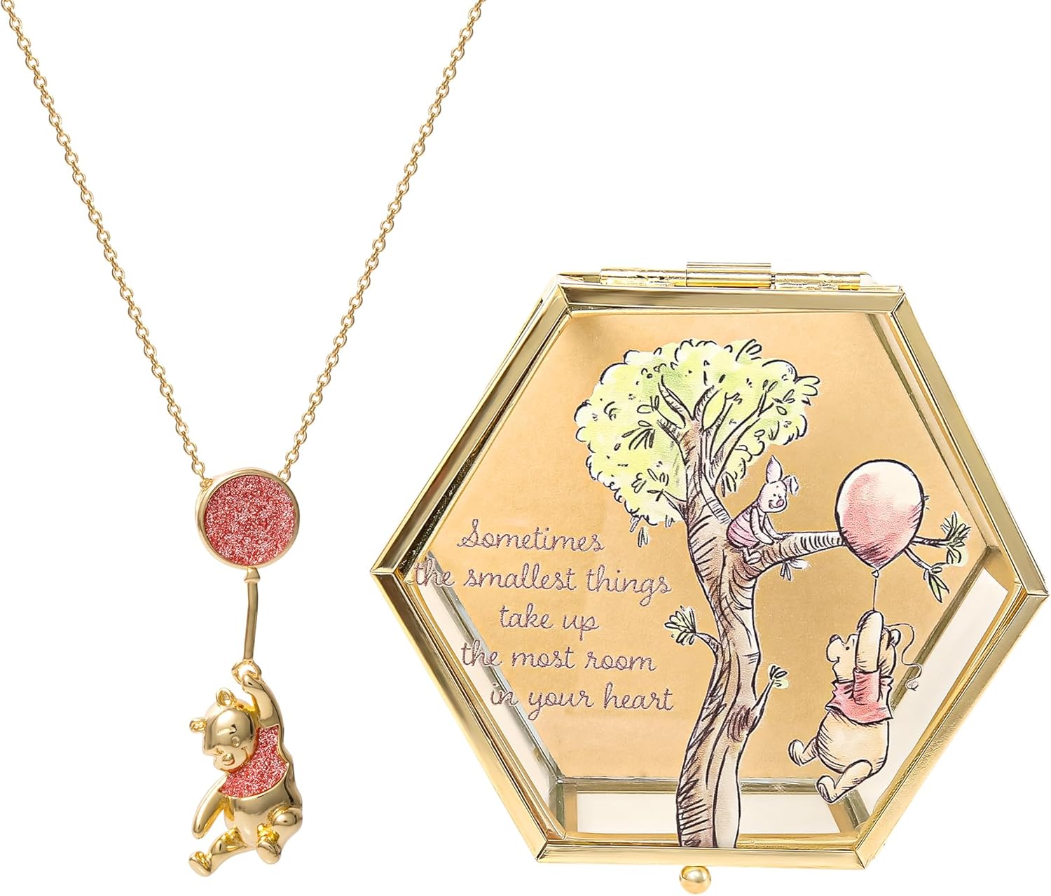 Disney Winnie the Pooh Jewelry Box Set 18” Flash Plated
