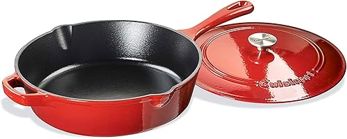 Miniatura 2 de Cuisinart - Freidora de pollo (hierro fundido, 12 pulgadas), 12", Rojo (Red Gradient)