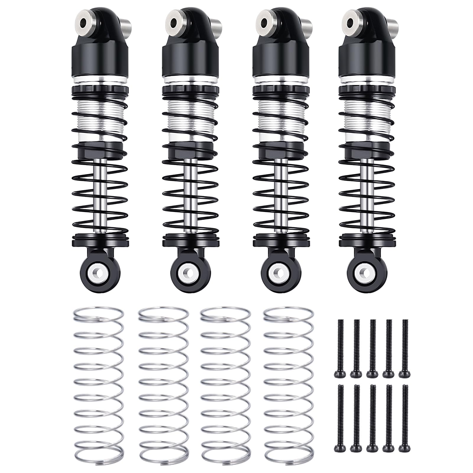 RCLIONS RC Car Shocks 38mm Oil Shock Absorber for AXIAL SCX24 1/24th RC Crawler Car Upgrade Parts