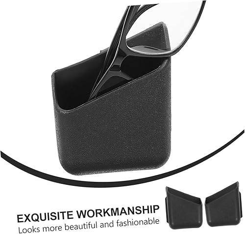 Miniatura 4 de VICASKY 4 cajas de almacenamiento de plástico para llevar, caja organizadora de plástico, caja de almacenamiento adhesiva, cajas de almacenamiento