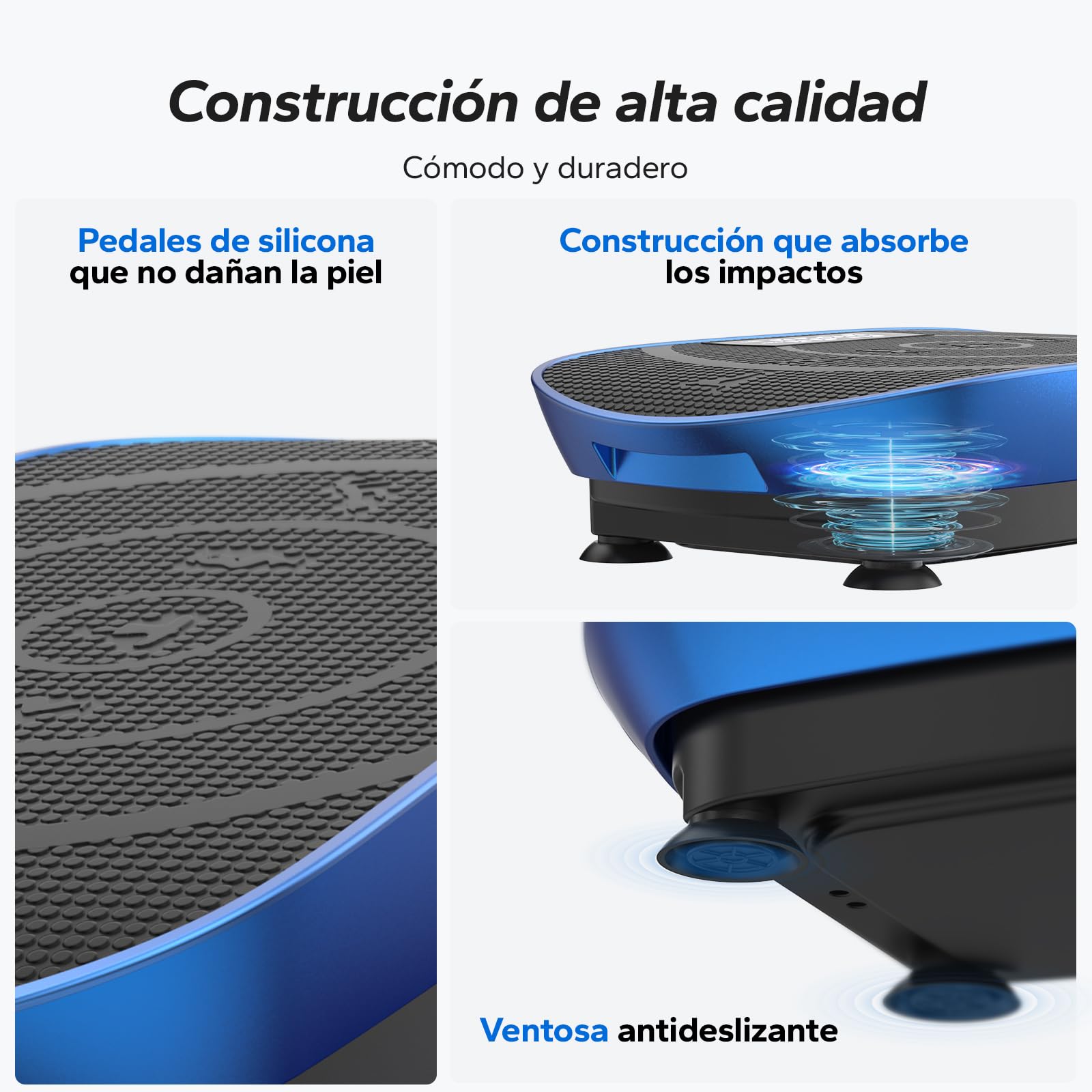 MERACH Plataforma Vibratoria, Potente Plataforma Vibración Muscular para Musculación y Moldeado, Control Automático de Velocidad, Altavoz Bluetooth Incorporado