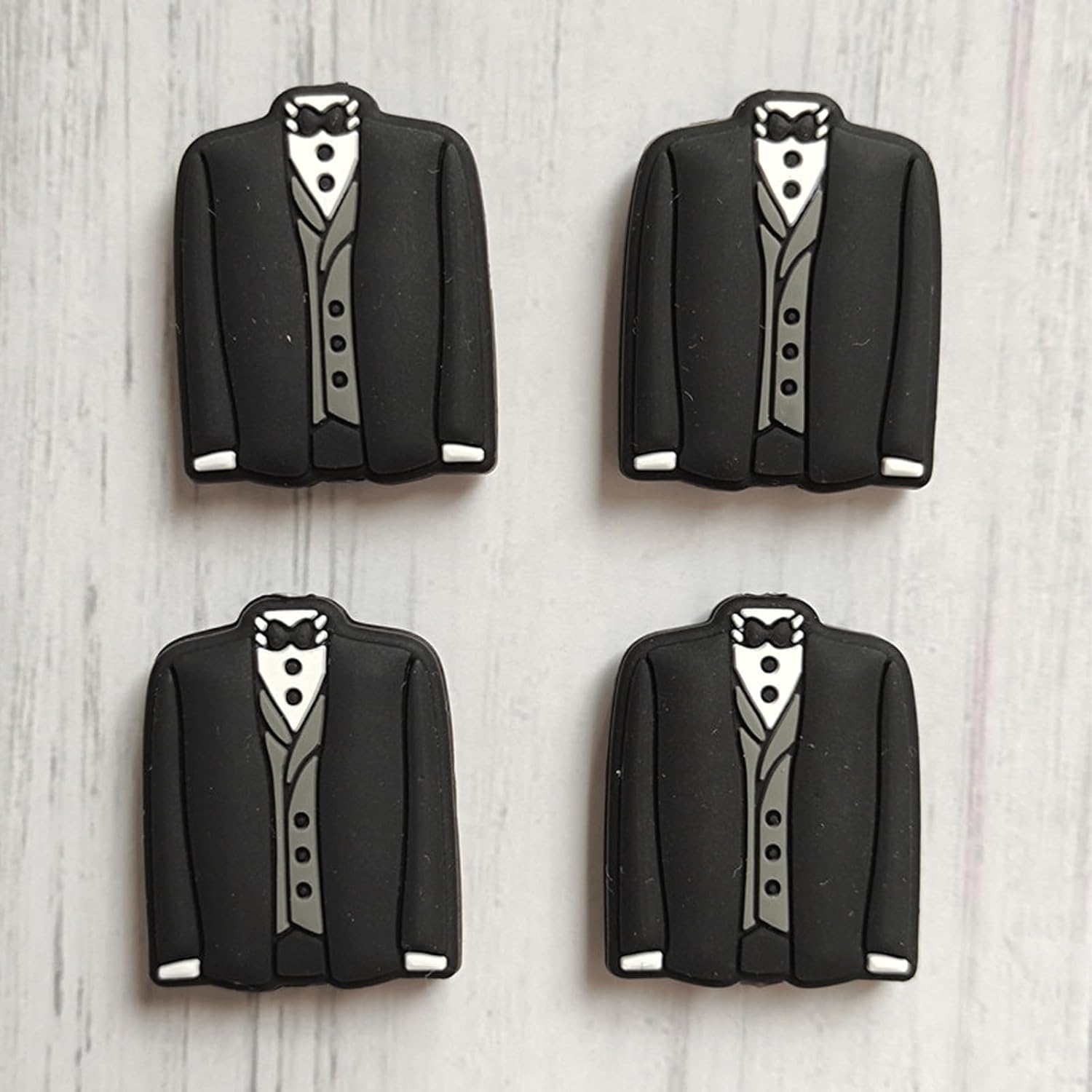 9PCS Dress Shaped Silicone Beads, Suit Shaped Silicone Focal Beads for Keychain Making, High Heels Loose Beads Bulk for Pens DIY Handicrafts Necklace Bracelet Lanyard Pendants - Image 5