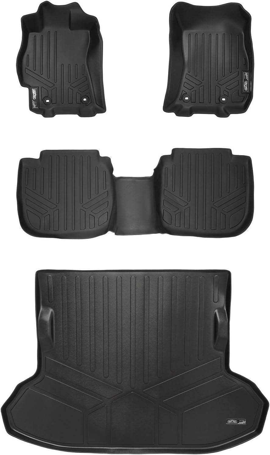 MAXLINER Floor Mats and Cargo Liner Set Black for 2015-2018 Subaru Legacy