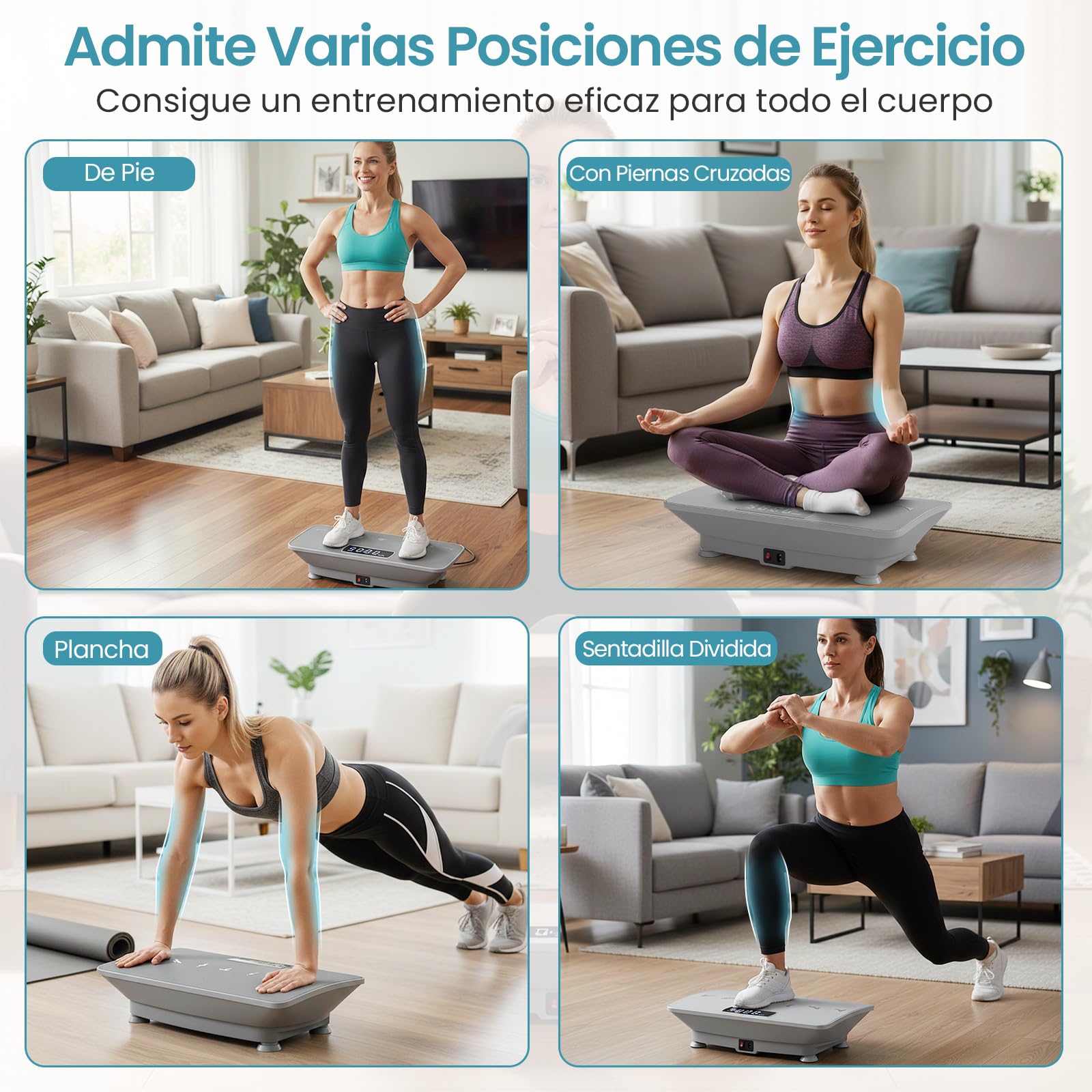 COSTWAY Plataforma Vibratoria Muscular, Plataforma Vibración con Sensor de Gravedad, 10 Intensidades Ajustables, Mando a Distancia, Bluetooth, Máquina de Entrenamiento para Hogar