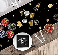 Vista 6 de 40 servilletas negras y plateadas para cumpleaños de 30 años, servilletas de cóctel para mujeres y hombres, servilletas desechables de postre